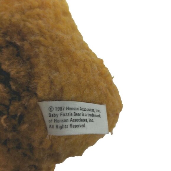 Vintage 1987 Henson Associates Fozzie Bear Muppets Plush - Picture 3 of 3